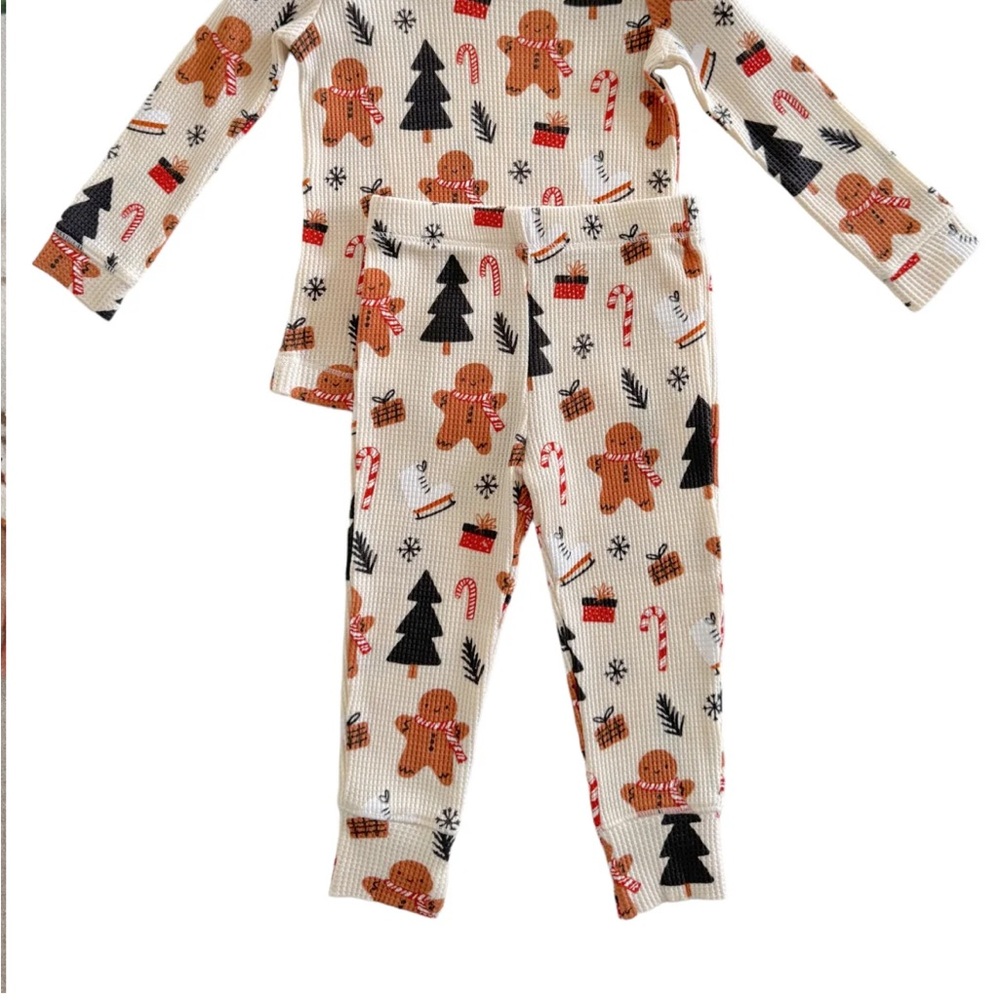 Spearmint Love Organic Waffle 2-Piece Christmas Set